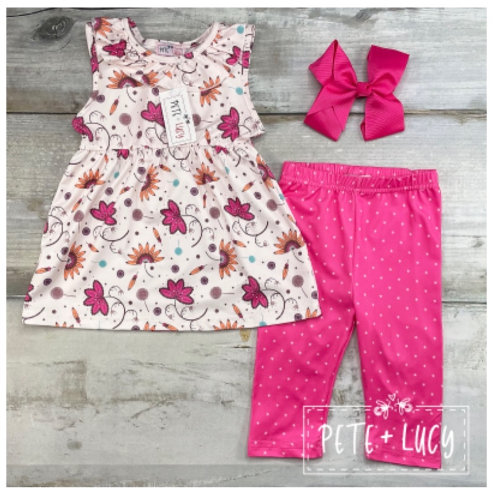 Pete & Lucy Blown Away Blooms Capri Set